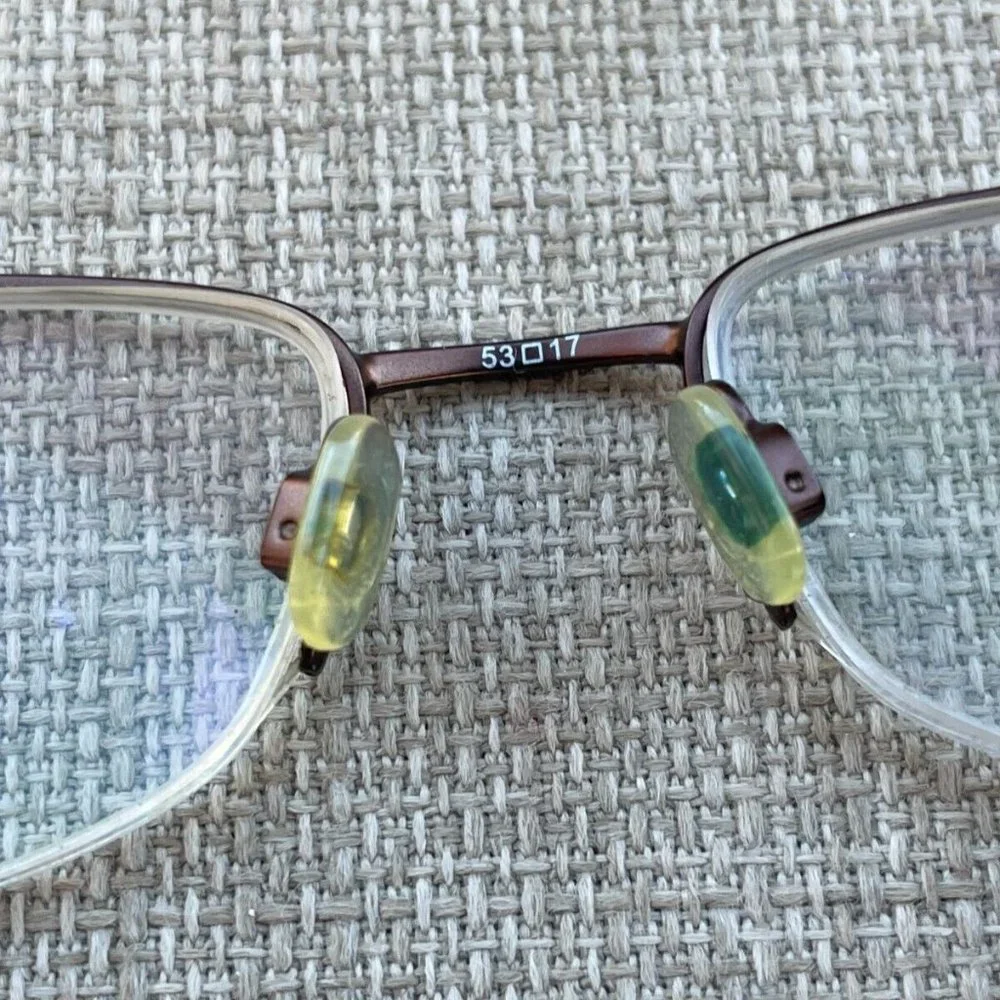 Anne Klein Women Eyeglasses Frame Brown Glasses Half Rim Frame 53[]16 135